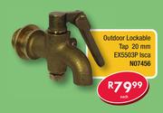 Outdoor Lockable Tap 20mm EX5503P Lsca N07456-Each