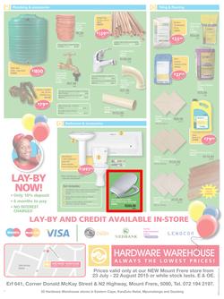 Hardware Warehouse : Mt. Frere Grand Opening (23 Jul - 22 Aug 2015), page 4