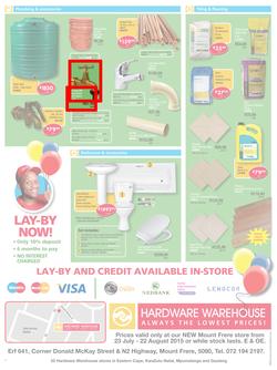 Hardware Warehouse : Mt. Frere Grand Opening (23 Jul - 22 Aug 2015), page 4