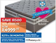 Sealy prato deals queen base set