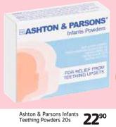 Ashton & Parsons Infants Teething Powders-20's Pack