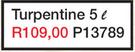 Powafix Turpentine P13789-5L 