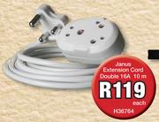 Janus Extension Cord Double 16A H36764-10m Each