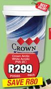 Crown Arctic White Acrylic PVA P05085-20L