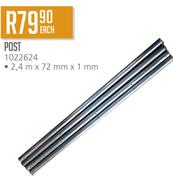 Post 2.4m x 72mm x 1mm-Each