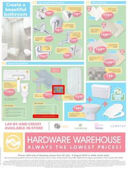Hardware Warehouse Gauteng : Build With Value (25 Jul - 8 Aug 2016), page 4