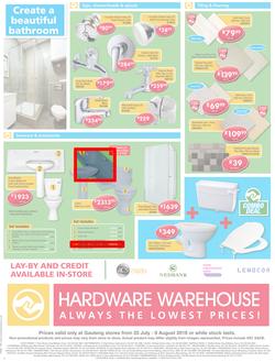 Hardware Warehouse Gauteng : Build With Value (25 Jul - 8 Aug 2016), page 4