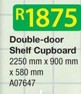 Double-Door Shelf Cupboard A07647-2250mmx900mmx580mm