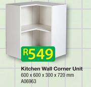 Kitchen Wall Corner Unit A06963-600x600x300x720mm