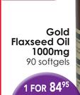 Gold Flaxseed Oil 1000mg 90 Softgels-1 Pack
