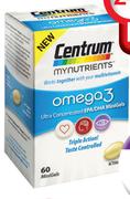 Centrum My Nutrients Omega 3 60 Minigels-3's