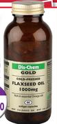 Gold Flaxseed Oil 1000mg 90 Softgels-1 Pack