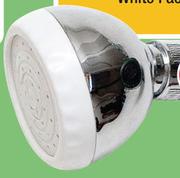 1 Function Shower Rose CP White Face Knuckle Joint N10518-Each