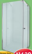 Pivot Shower Door And Panel Chrome-Each
