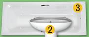 Thandi Luxe Bath White With Handles-1700mm x 720mm Each