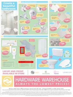 Hardware Warehouse Mpumulanga  : Build With Value (25 Jul - 8 Aug 2016), page 4