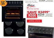 Univa Black Oven And Hob