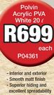 Plascon Polvin Acrylic PVA White P04361-20l