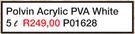 Plascon Polvin Acrylic PVA White P01628-5l