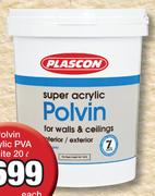 Plascon Polvin Acrylic PVA White P01628-5l