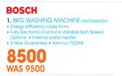 Bosch 8kg Washing Machine WAT2846XZA