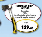 Campgear 3 In 1 Hatchet S0063