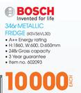 Bosch 346ltr Metallic Fridge-KSV36VL30