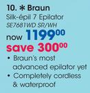 Braun Silk-epil 7 Epilator SE7681WD SR/WH