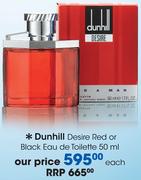 Dunhill Desire Red Or Black Eau De Toilette-50ml