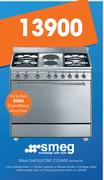 Smeg 90cm Gas Electric Cooker-SSA92MFX9