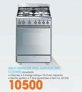 Smeg 60cm Stainless Steel Gas Electric Cooker-SSA60MX9