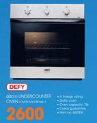 Defy 60cm Undercounter Oven (Oven S/S DBO461)