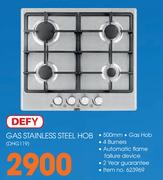 Defy Gas Stainless Steel Hob DHG 119