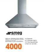 Smeg 60cm Stainless Steel Extractor(KSA600HX)