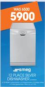 Smeg 12 Place Silver Dishwasher LVS65SSA