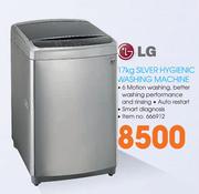LG 17kg Silver Hygienic Washing Machine