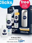 Nivea Men Sensitive Gift Set With Free Water Bottle