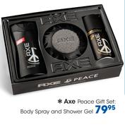 Axe Peace Gift Set:Body Spray And Shower Gel