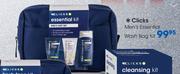 Clicks Men's Essentials Wash Bag Kit