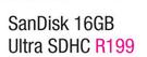 SanDisk 16GB Ultra SDHC