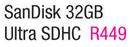 SanDisk 32GB Ultra SDHC