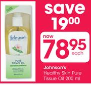 Johnson's Healthy Skin Pure Tissue Oil-200Ml