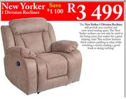 New Yorker 1 Division Recliner