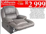 California 1 Division Recliner