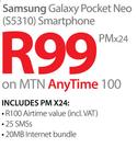 Samsung Galaxy Pocket Neo(S5310) Smartphone-On MTN Any Time 100