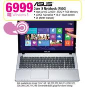 Asus Core i3 Notebook F550