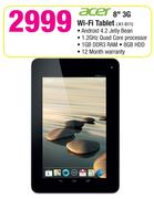 Acer 8" 3G Wi-Fi Tablet A1-811