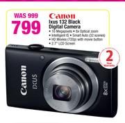 Canon Ixus 132 Black Digital Camera