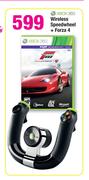 XBOX 360 Wireless Speedwheel+Forza 4