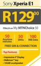 Sony Xperia E1-On My MTNChoice 50